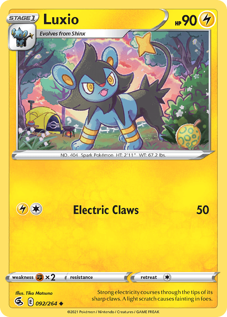 Luxio, carta 92 de Fusion Strike