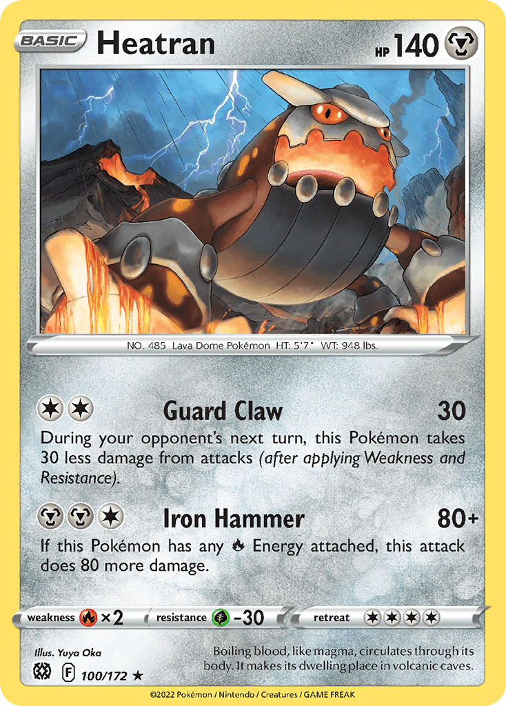 Heatran, carta 100 de Brilliant Stars