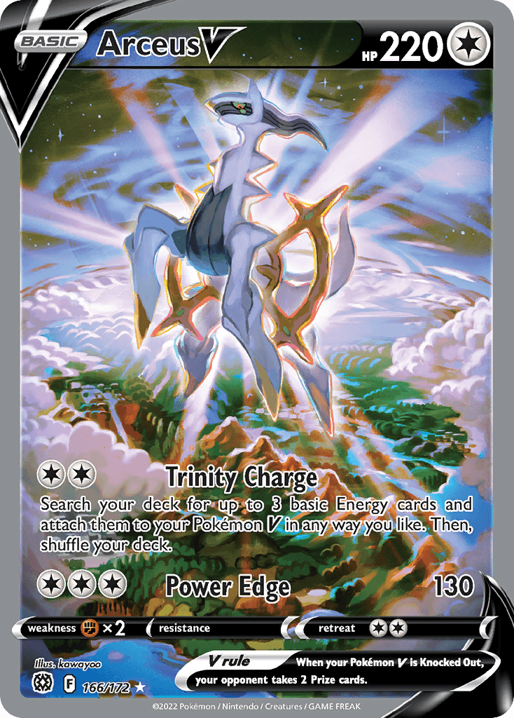 Arceus V, carta 166 de Brilliant Stars