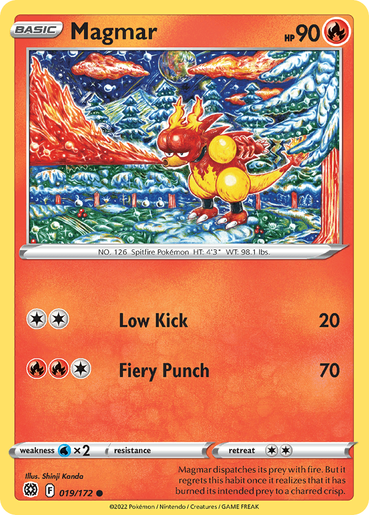Magmar, carta 019 de Brilliant Stars