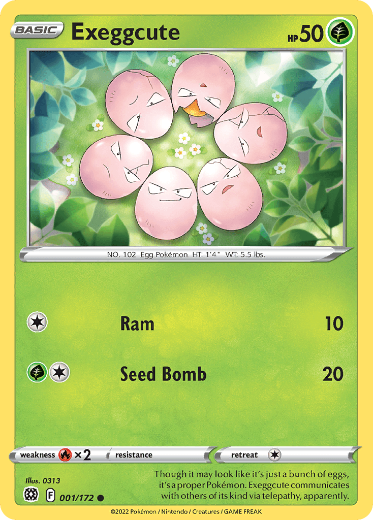 Exeggcute, carta 001 de Brilliant Stars