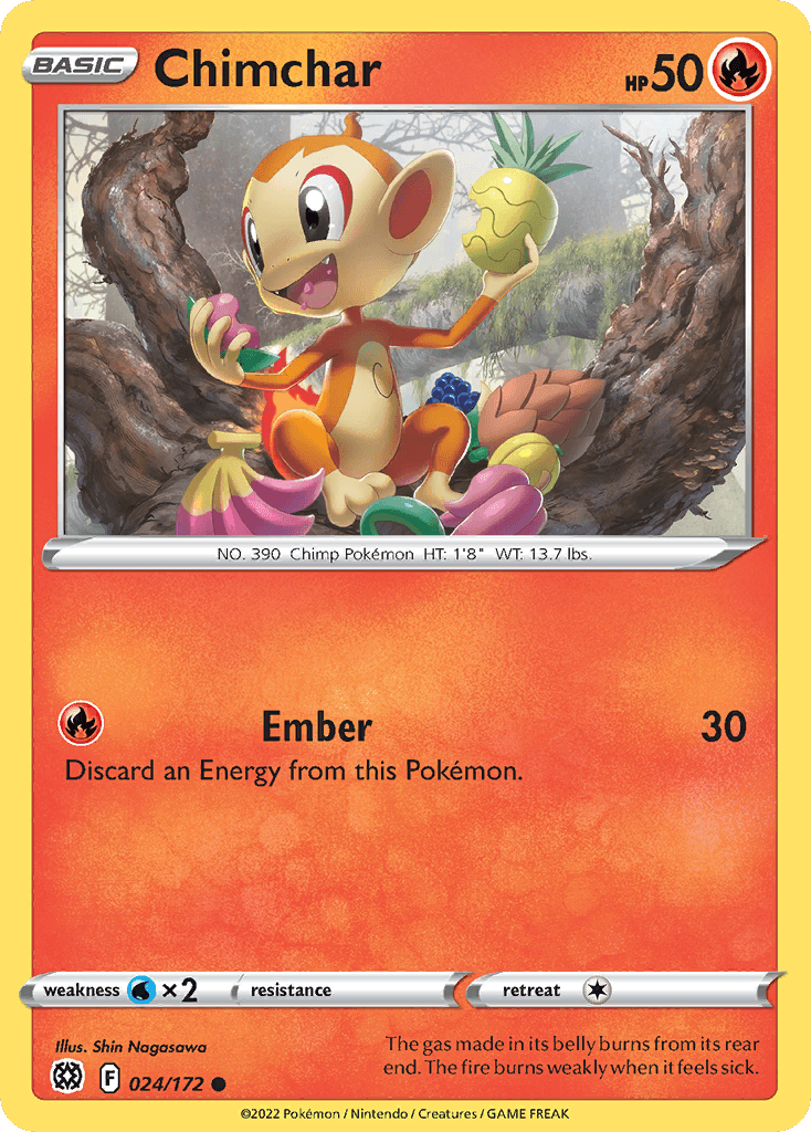 Chimchar, carta 024 de Brilliant Stars