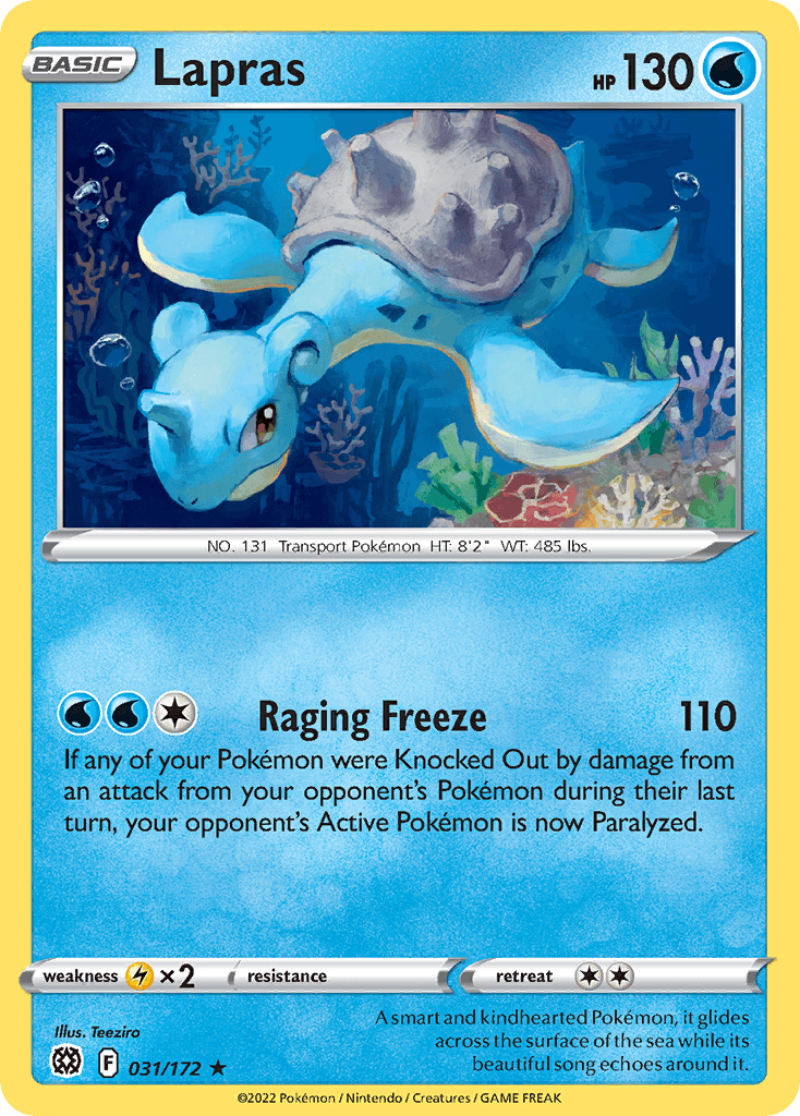 Lapras, carta 031 de Brilliant Stars