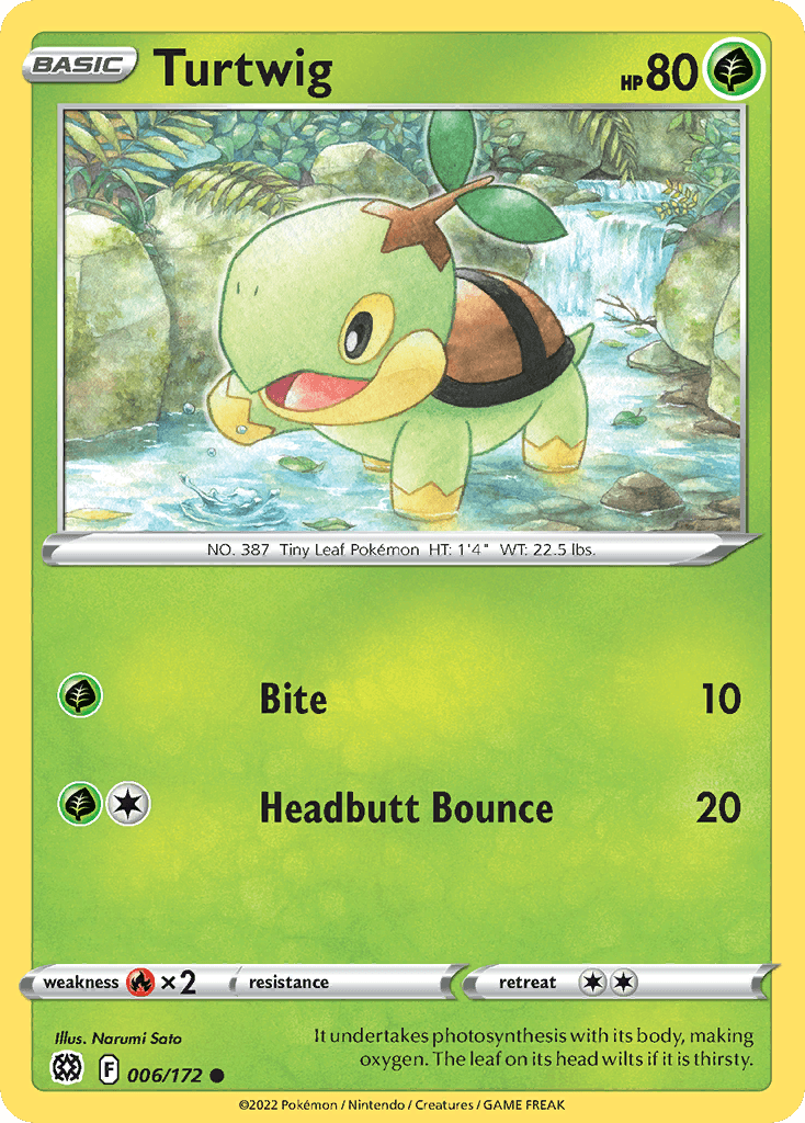 Turtwig, carta 006 de Brilliant Stars