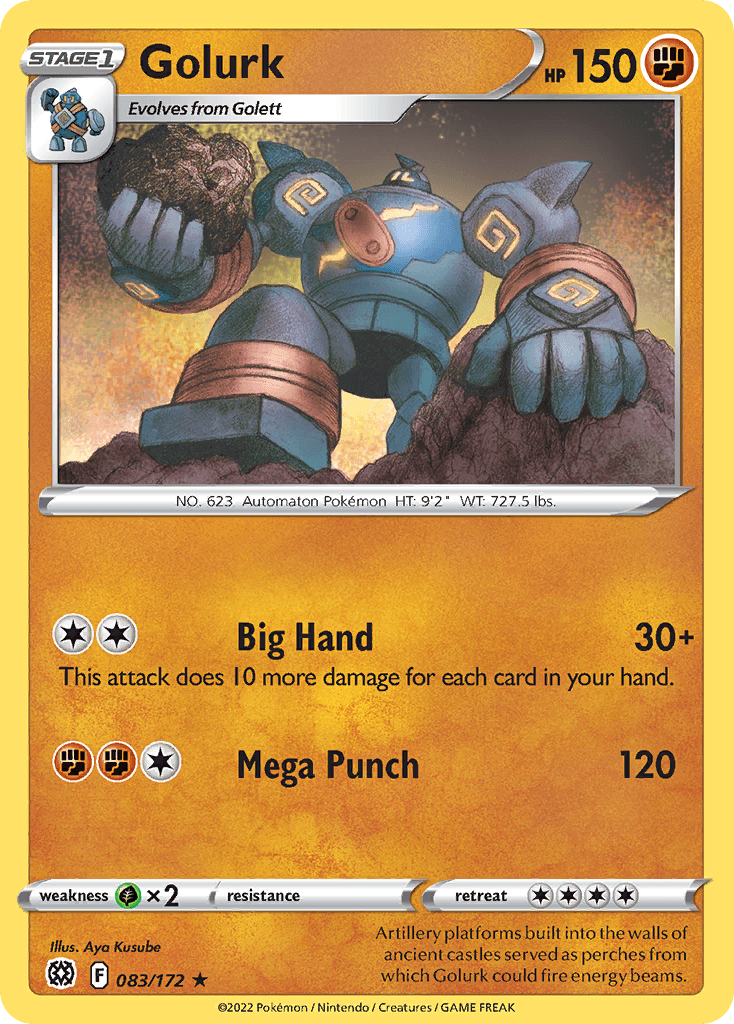 Golurk, carta 083 de Brilliant Stars