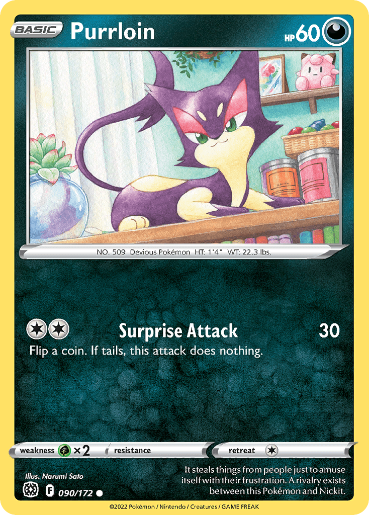 Purrloin, carta 090 de Brilliant Stars
