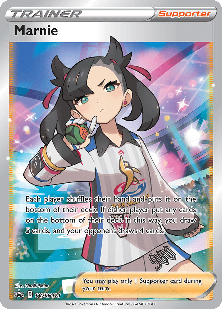 Marnie, carta SWSH121 de SWSH Black Star Promos