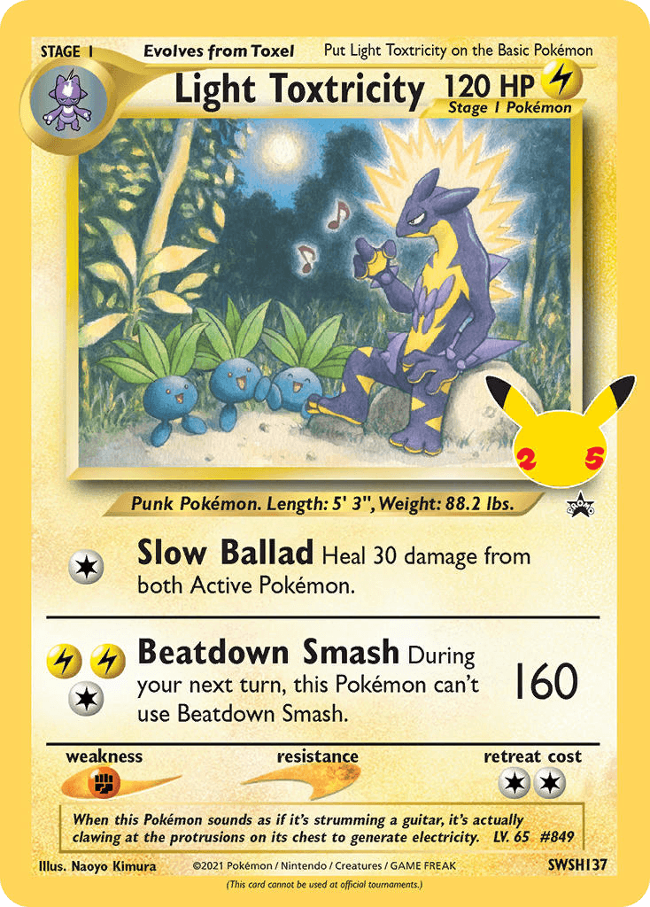 Light Toxtricity, carta SWSH137 de SWSH Black Star Promos
