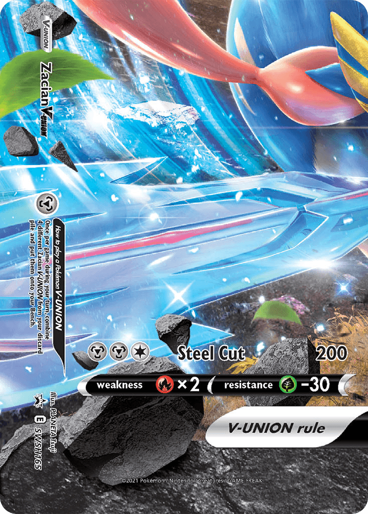 Zacian V-UNION, carta SWSH165 de SWSH Black Star Promos