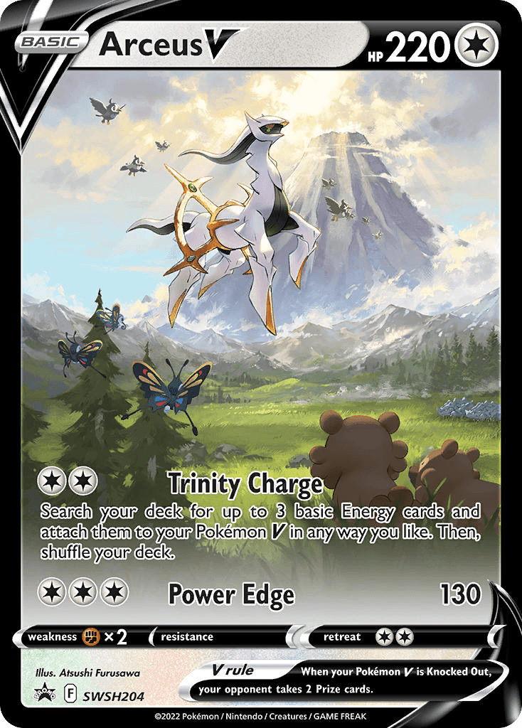 Arceus V, carta SWSH204 de SWSH Black Star Promos