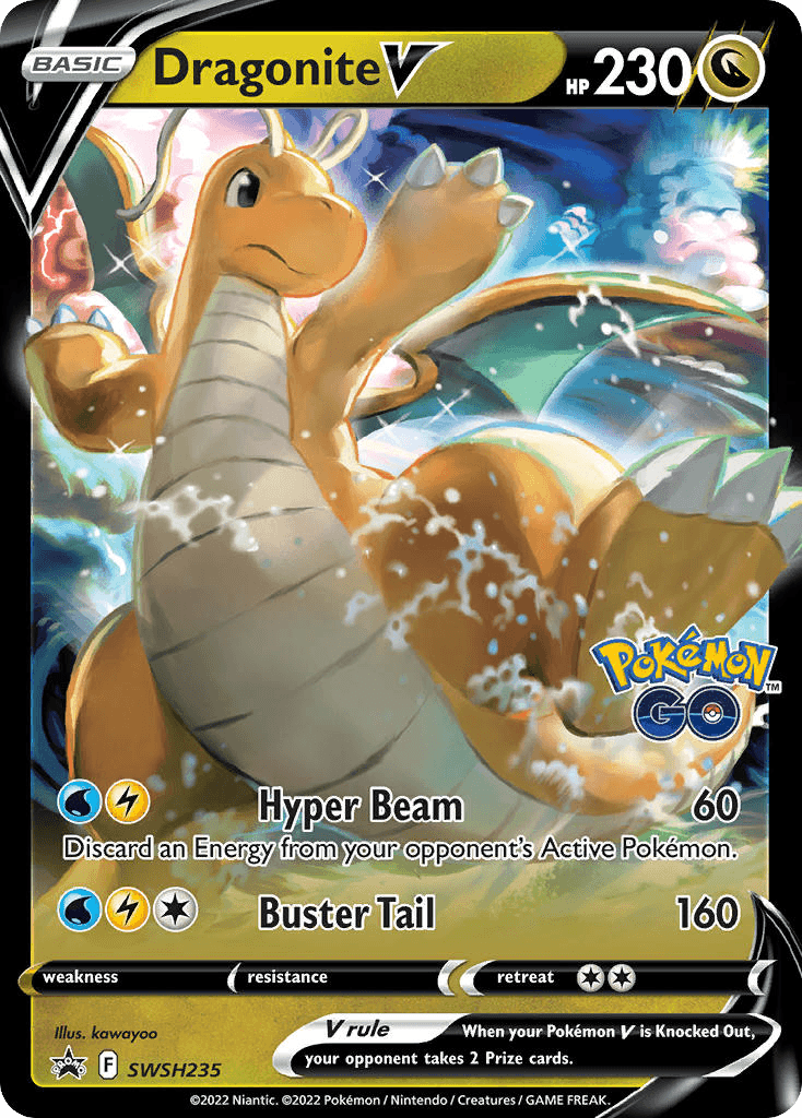 Dragonite V, carta SWSH235 de SWSH Black Star Promos