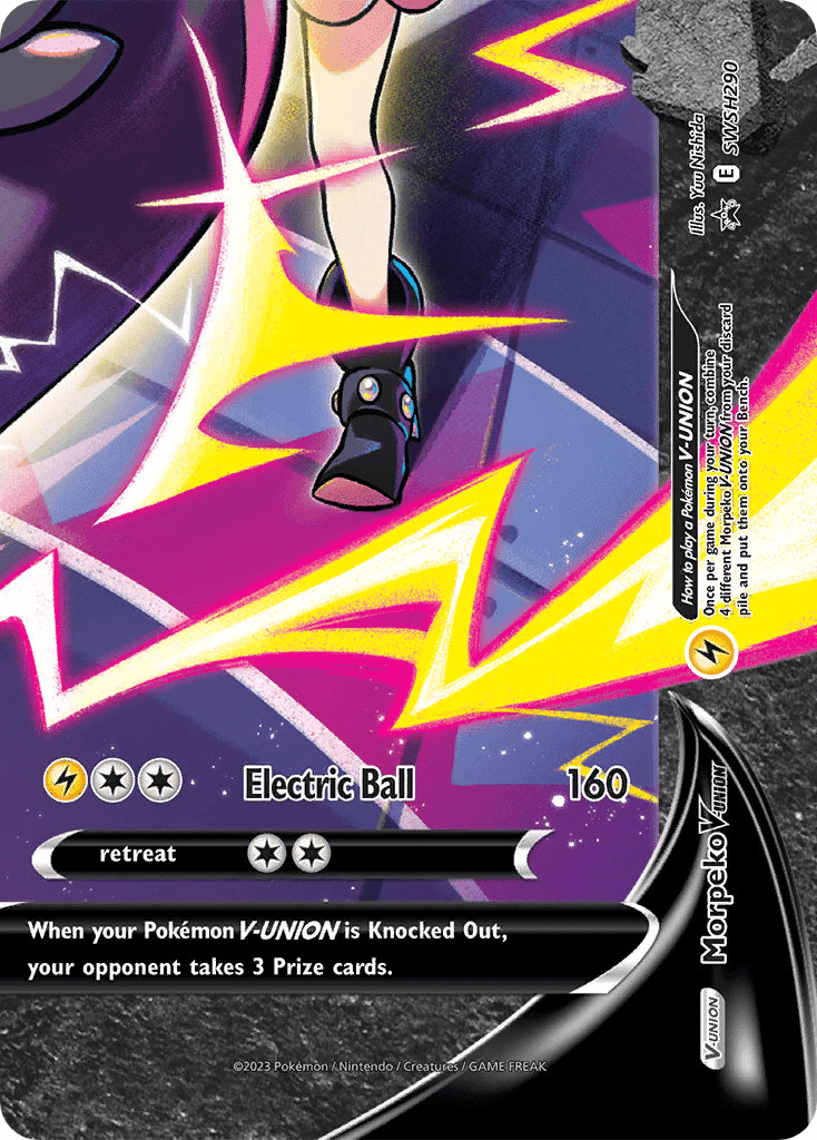 Morpeko V-UNION, carta SWSH290 de SWSH Black Star Promos