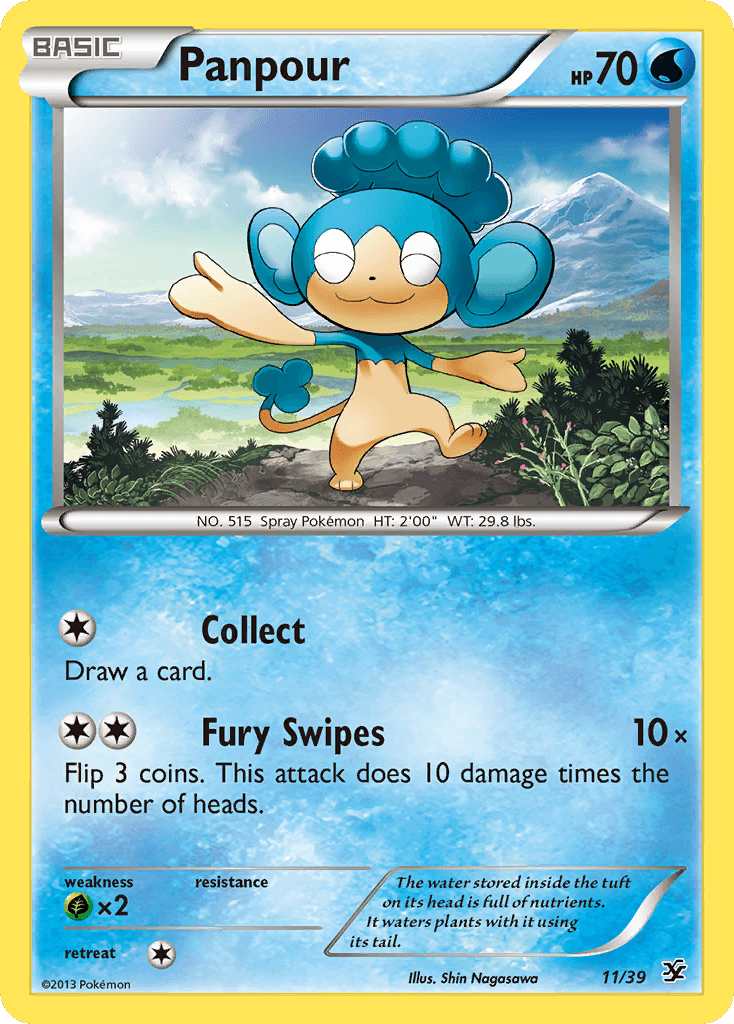 Panpour, carta 11 de Kalos Starter Set