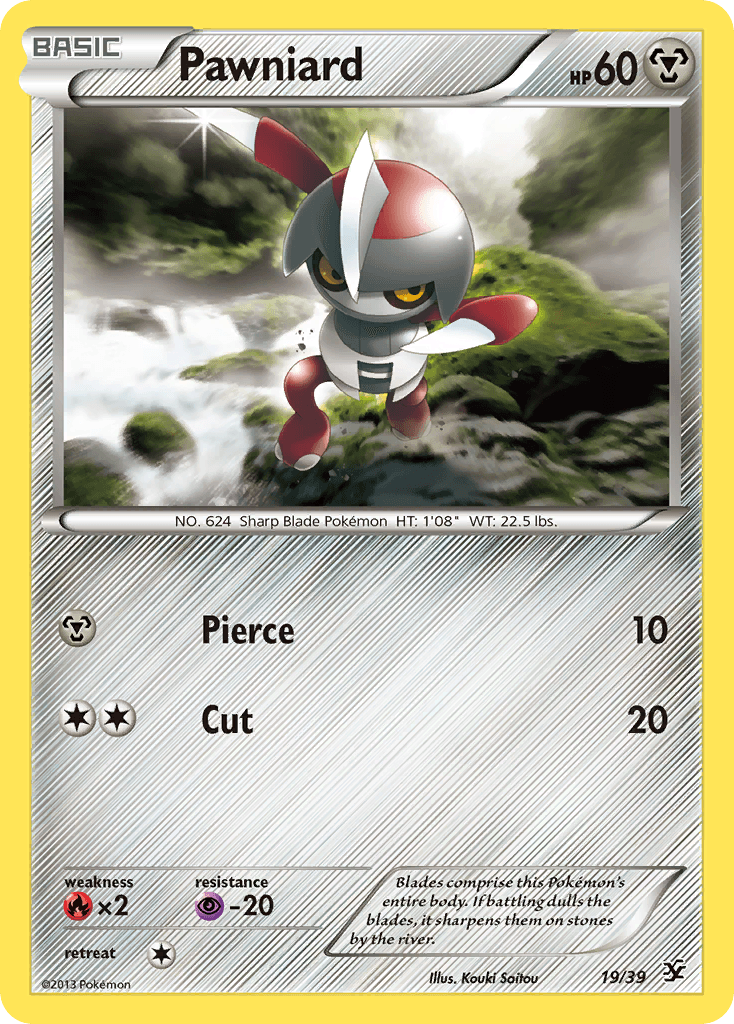 Pawniard, carta 19 de Kalos Starter Set