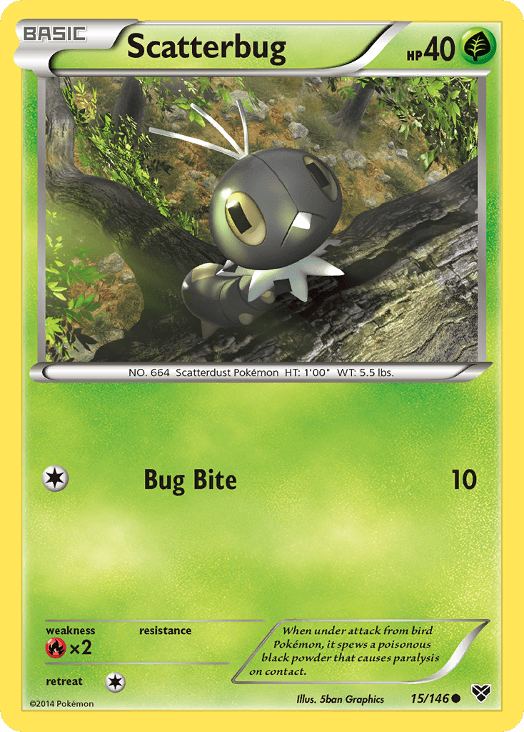 Scatterbug, carta 15 de XY