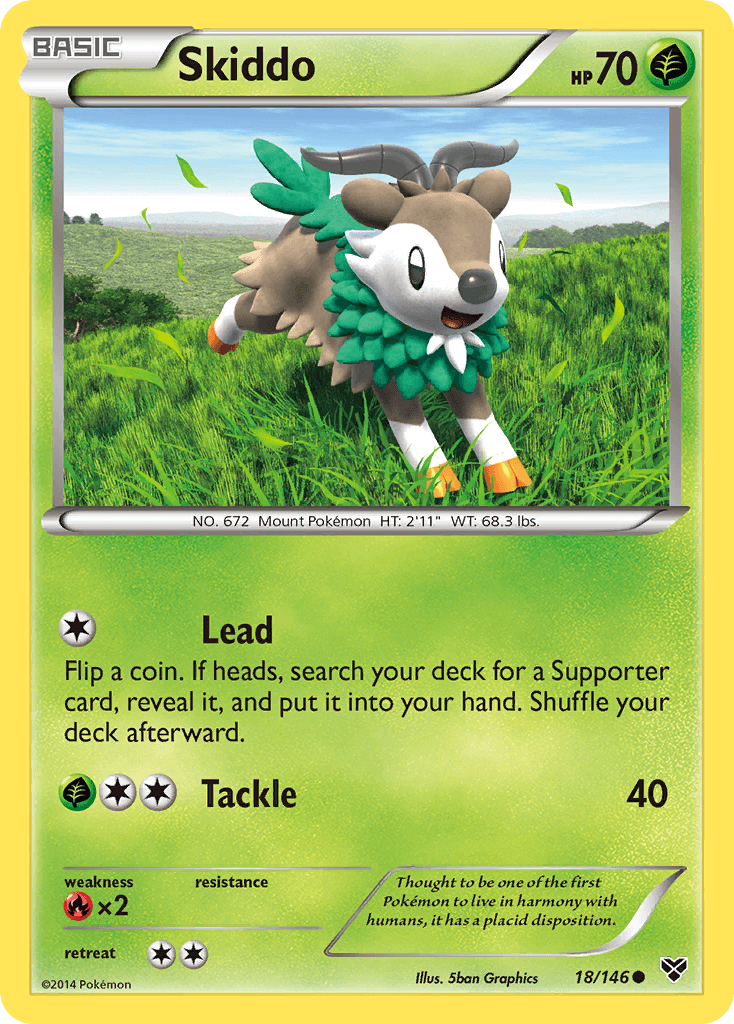 Skiddo, carta 18 de XY