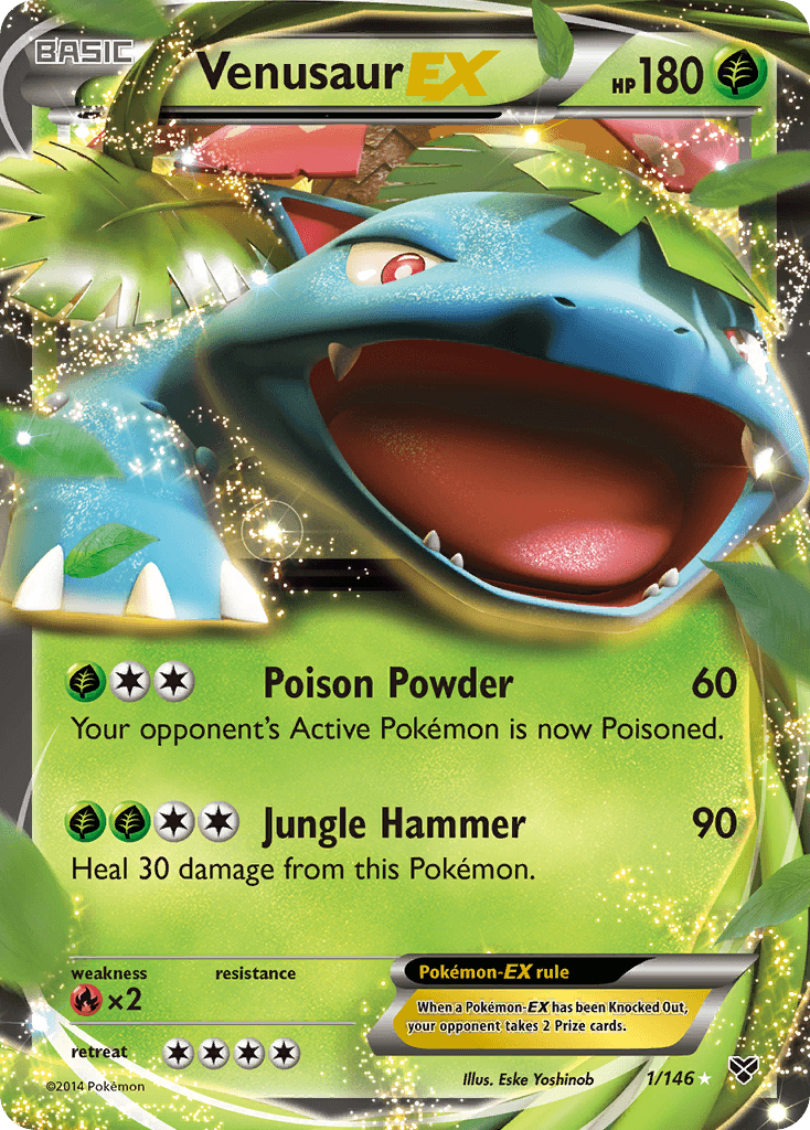 Venusaur EX, carta 1 de XY