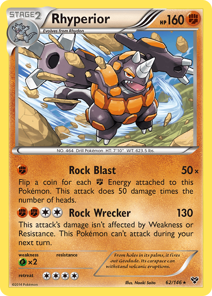 Rhyperior, carta 62 de XY