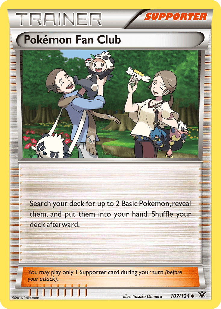Pokémon Fan Club, carta 107 de Fates Collide