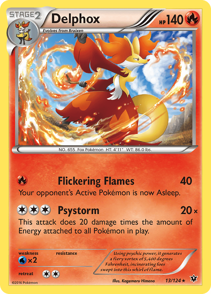 Delphox, carta 13 de Fates Collide