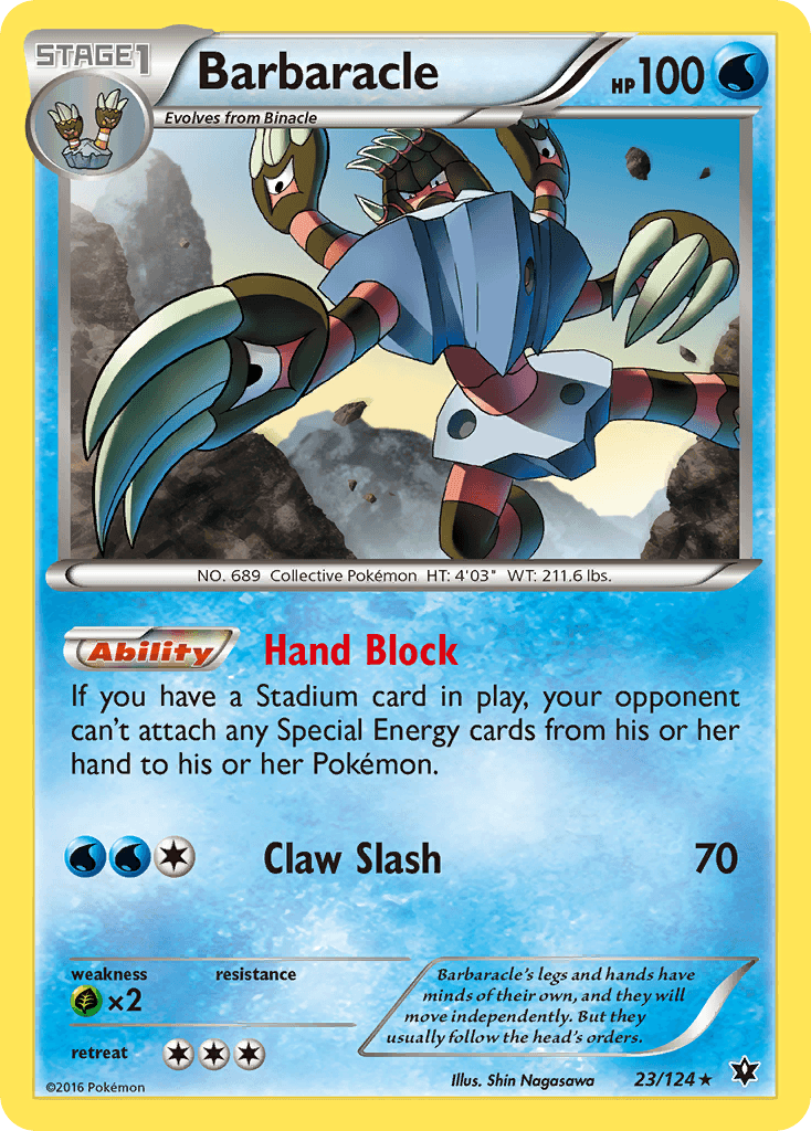 Barbaracle, carta 23 de Fates Collide