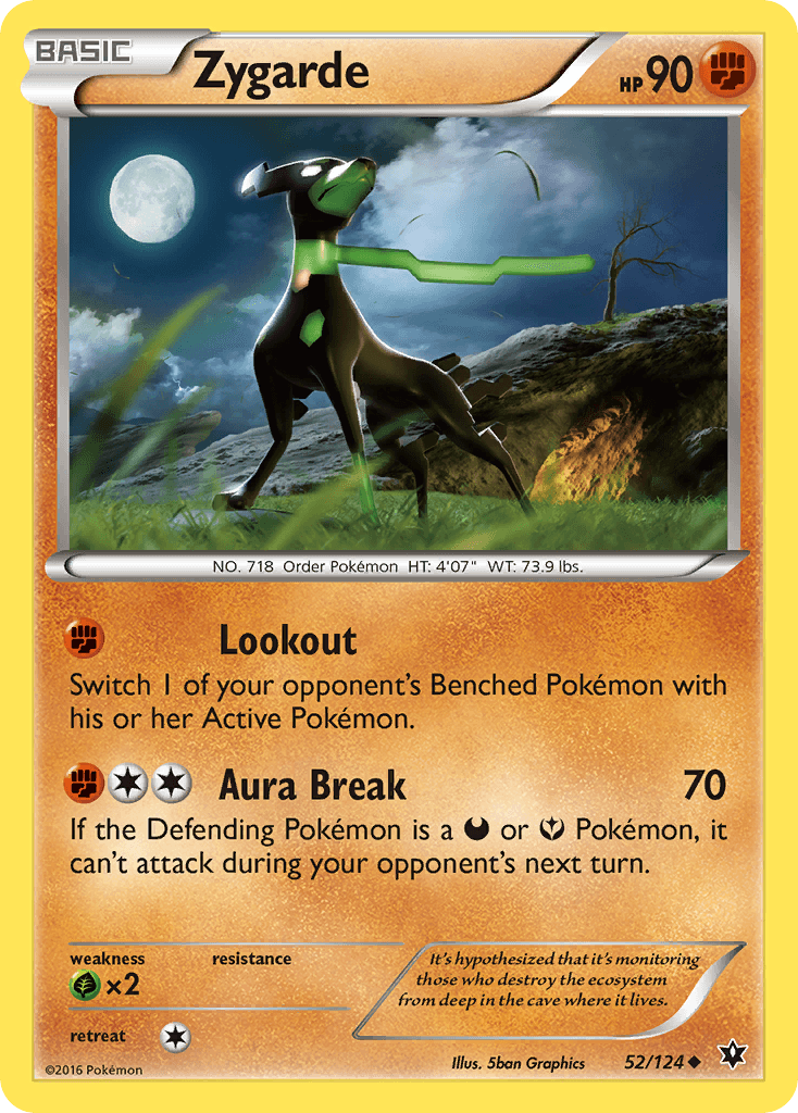 Zygarde, carta 52 de Fates Collide