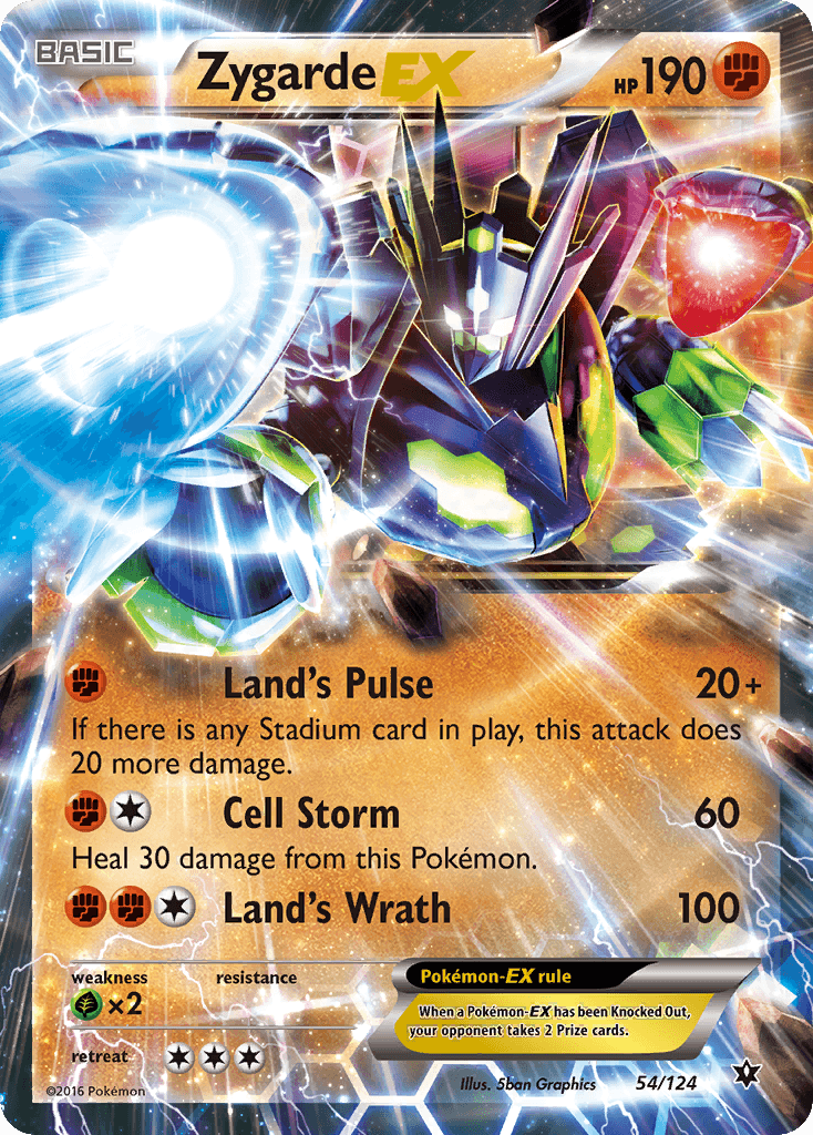 Zygarde EX, carta 54 de Fates Collide