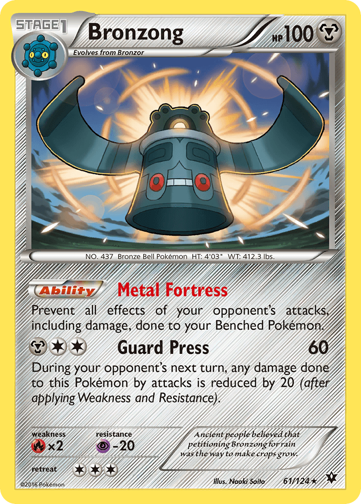 Bronzong, carta 61 de Fates Collide