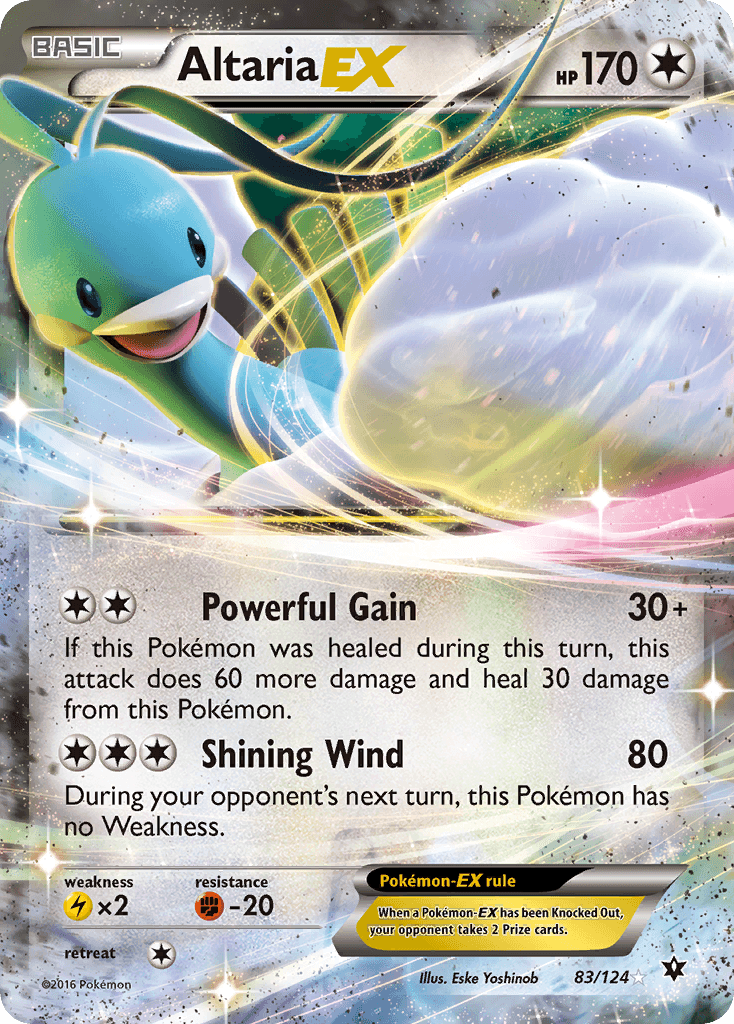 Altaria EX, carta 83 de Fates Collide