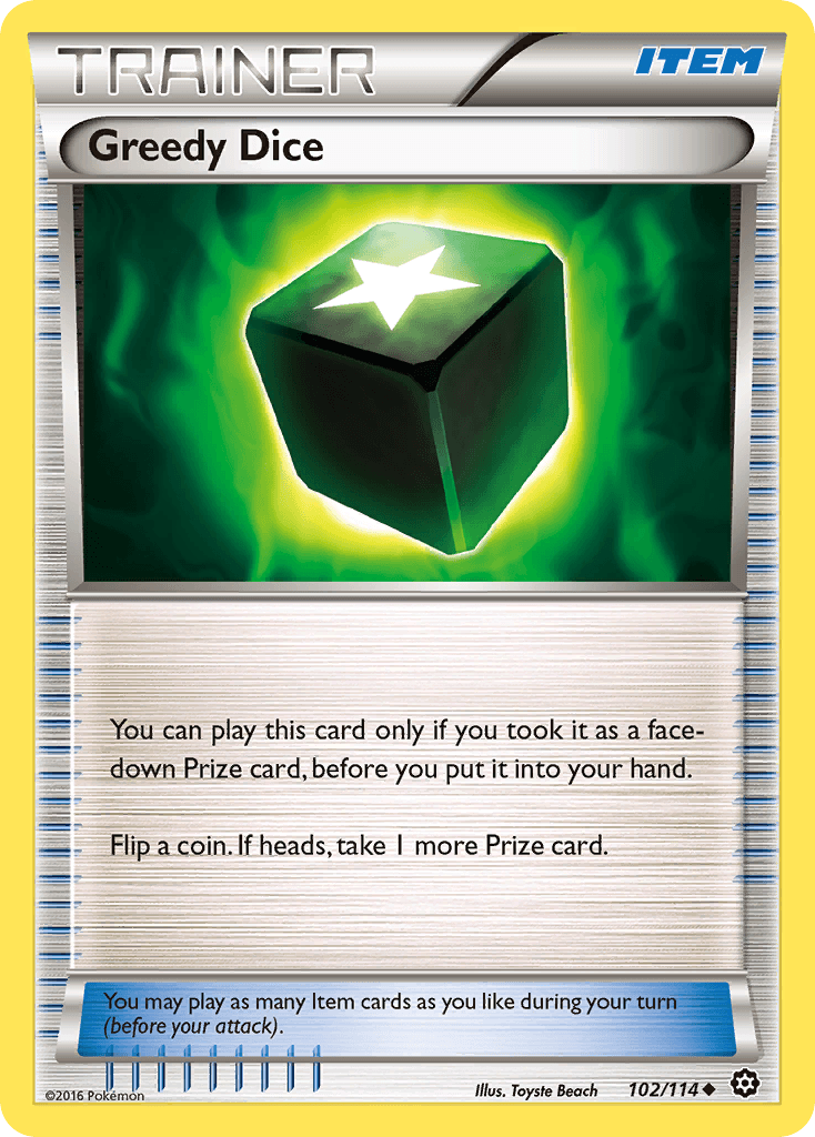 Greedy Dice, carta 102 de Steam Siege