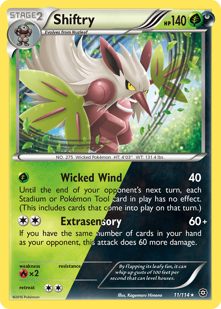 Shiftry, carta 11 de Steam Siege