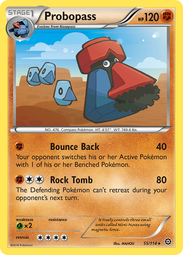 Probopass, carta 55 de Steam Siege