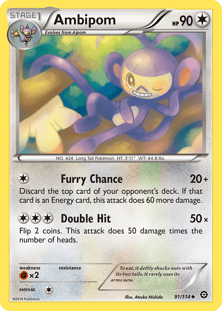 Ambipom, carta 91 de Steam Siege