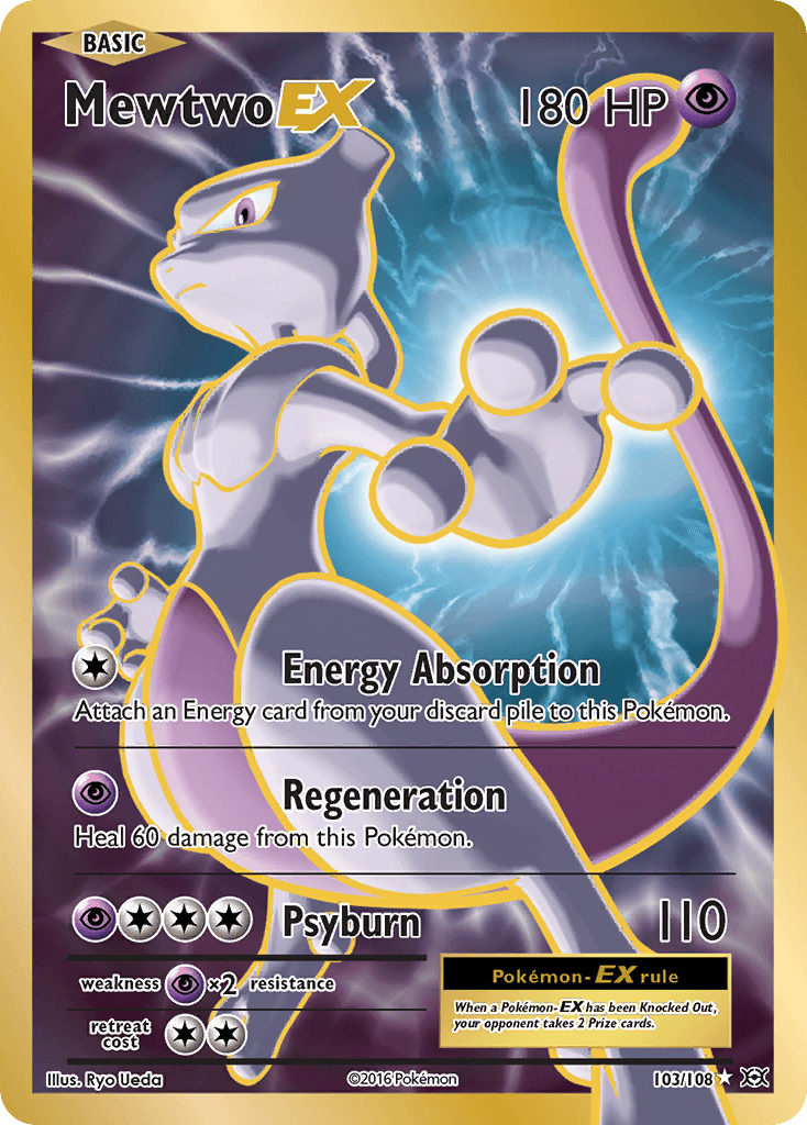 Mewtwo EX, carta 103 de Evolutions