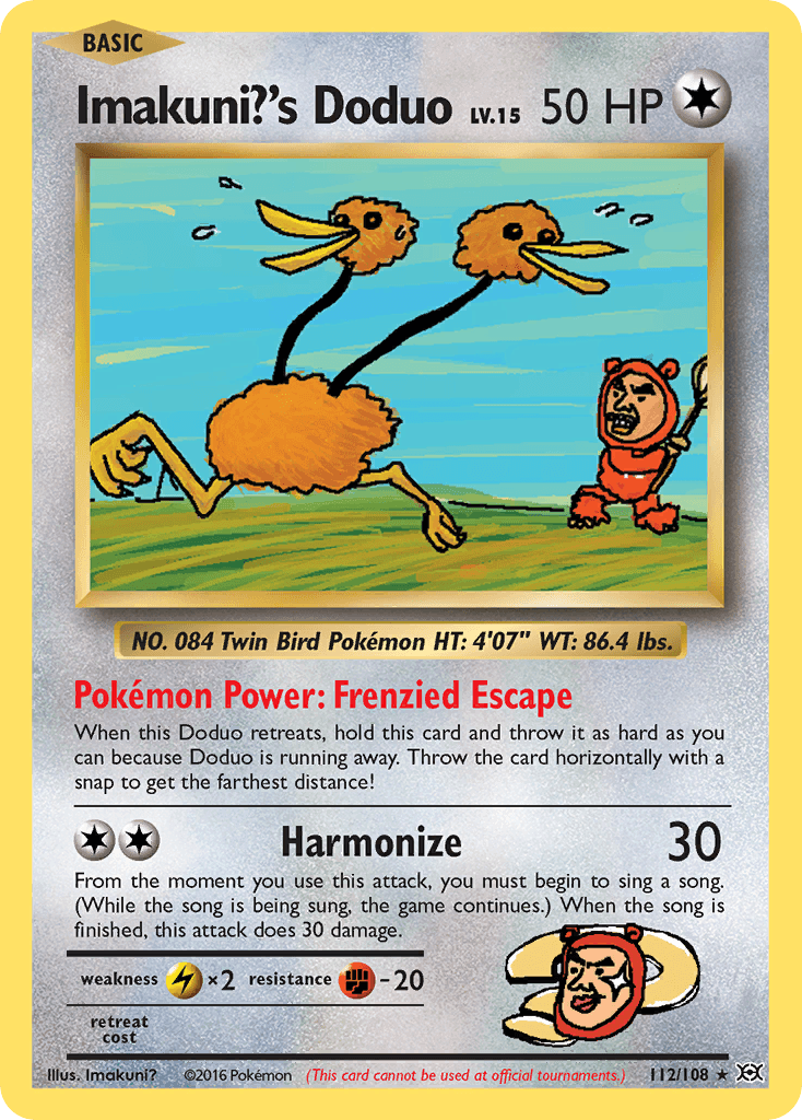 Imakuni?'s Doduo, carta 112 de Evolutions