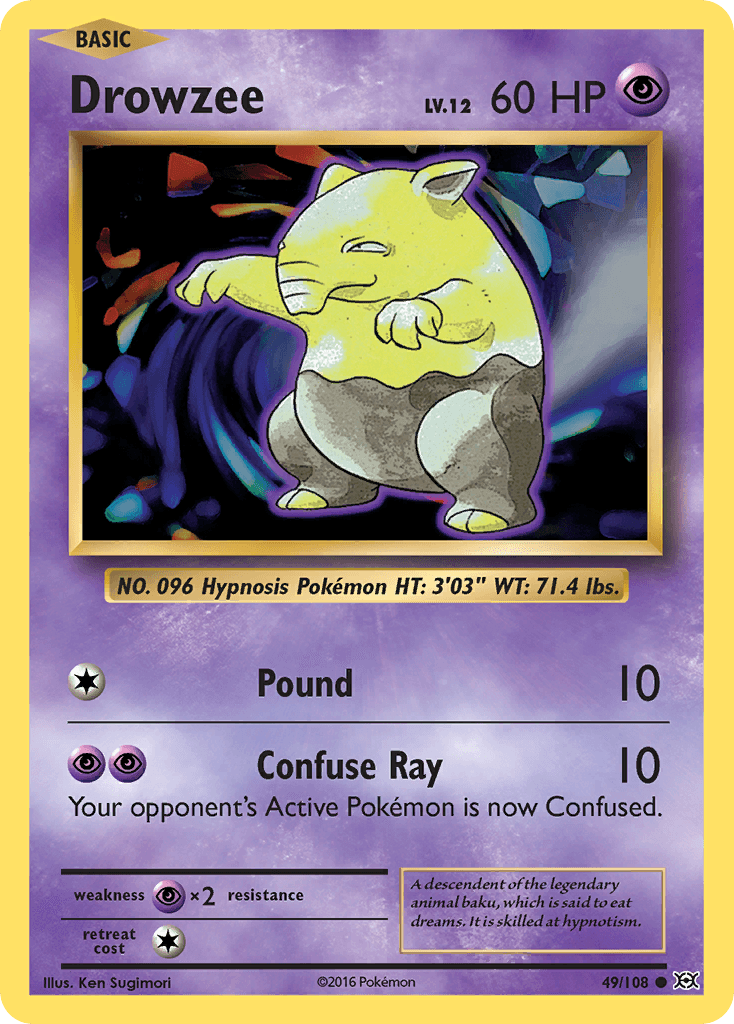 Drowzee, carta 49 de Evolutions