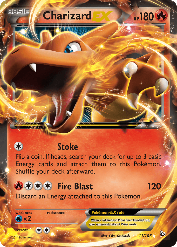 Charizard EX, carta 11 de Flashfire