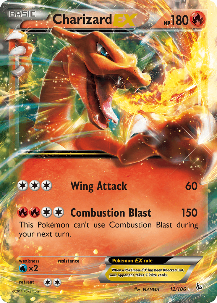 Charizard EX, carta 12 de Flashfire