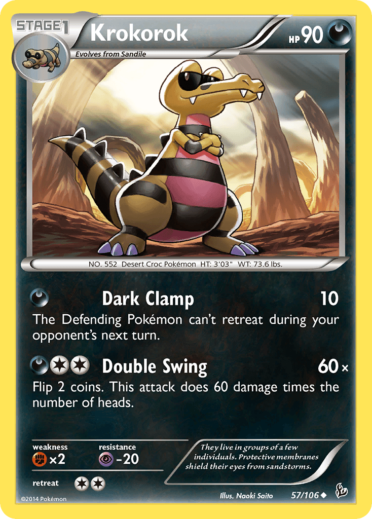 Krokorok, carta 57 de Flashfire