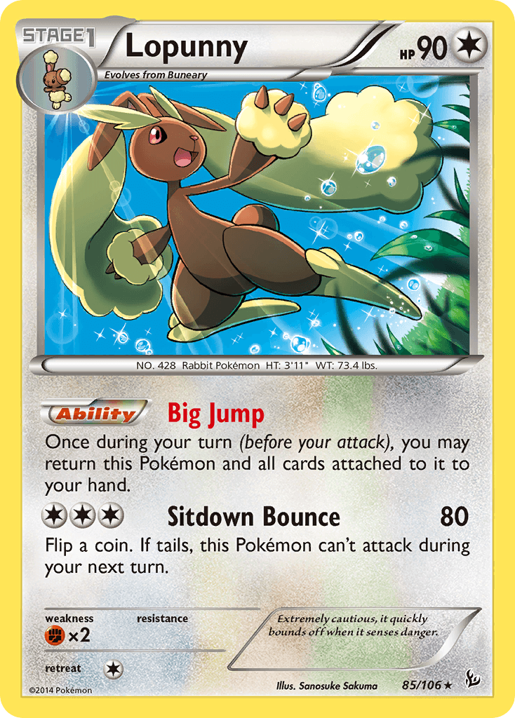 Lopunny, carta 85 de Flashfire