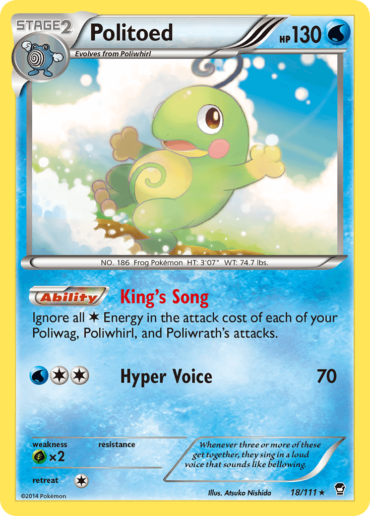 Politoed, carta 18 de Furious Fists