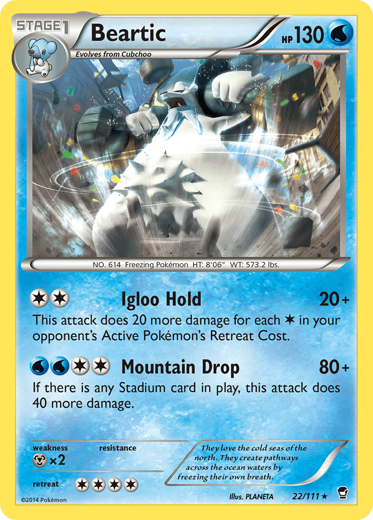 Beartic, carta 22 de Furious Fists