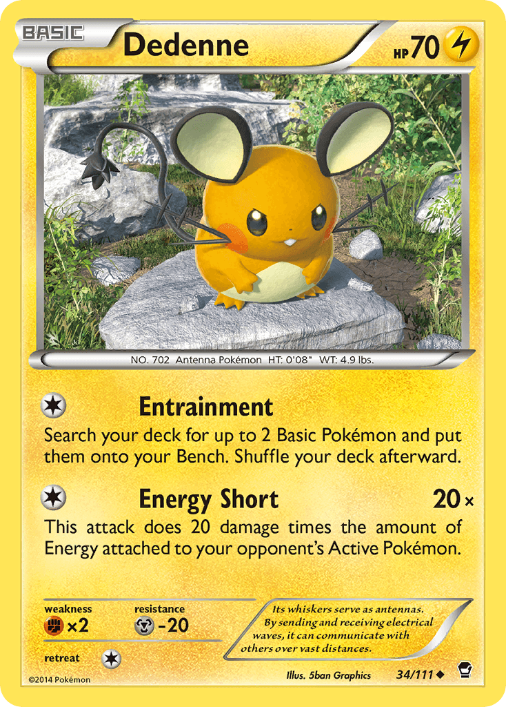 Dedenne, carta 34 de Furious Fists