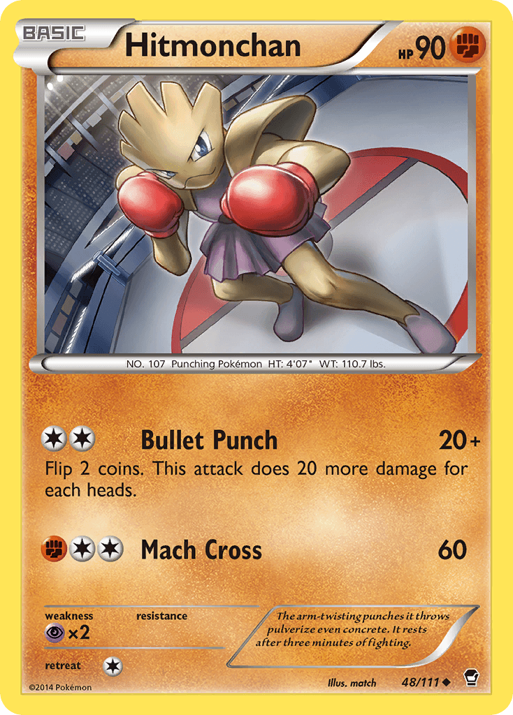 Hitmonchan, carta 48 de Furious Fists