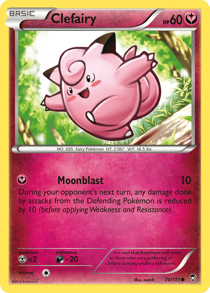 Clefairy, carta 70 de Furious Fists