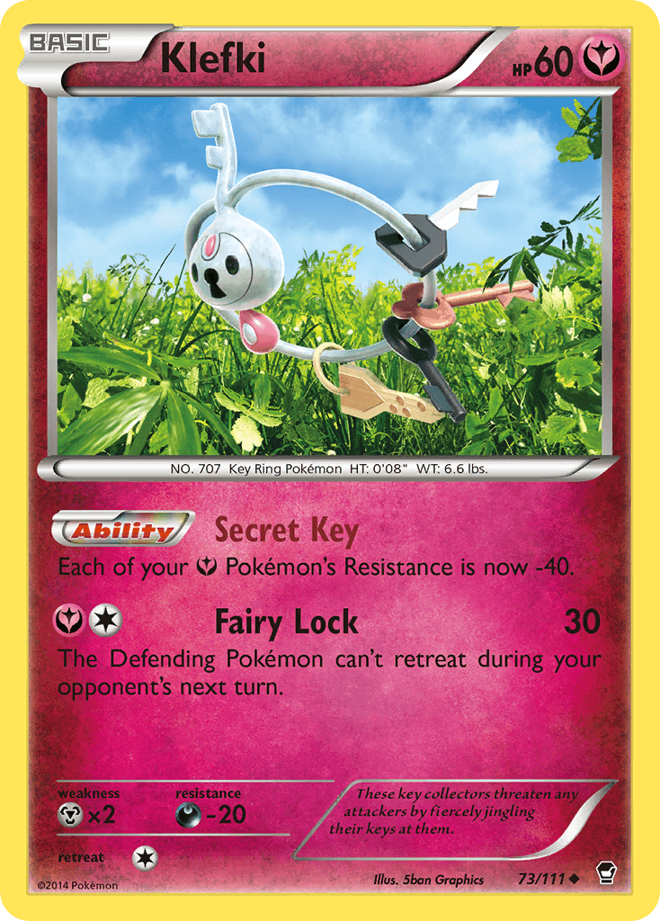 Klefki, carta 73 de Furious Fists