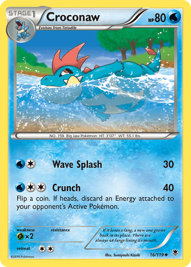 Croconaw, carta 16 de Phantom Forces