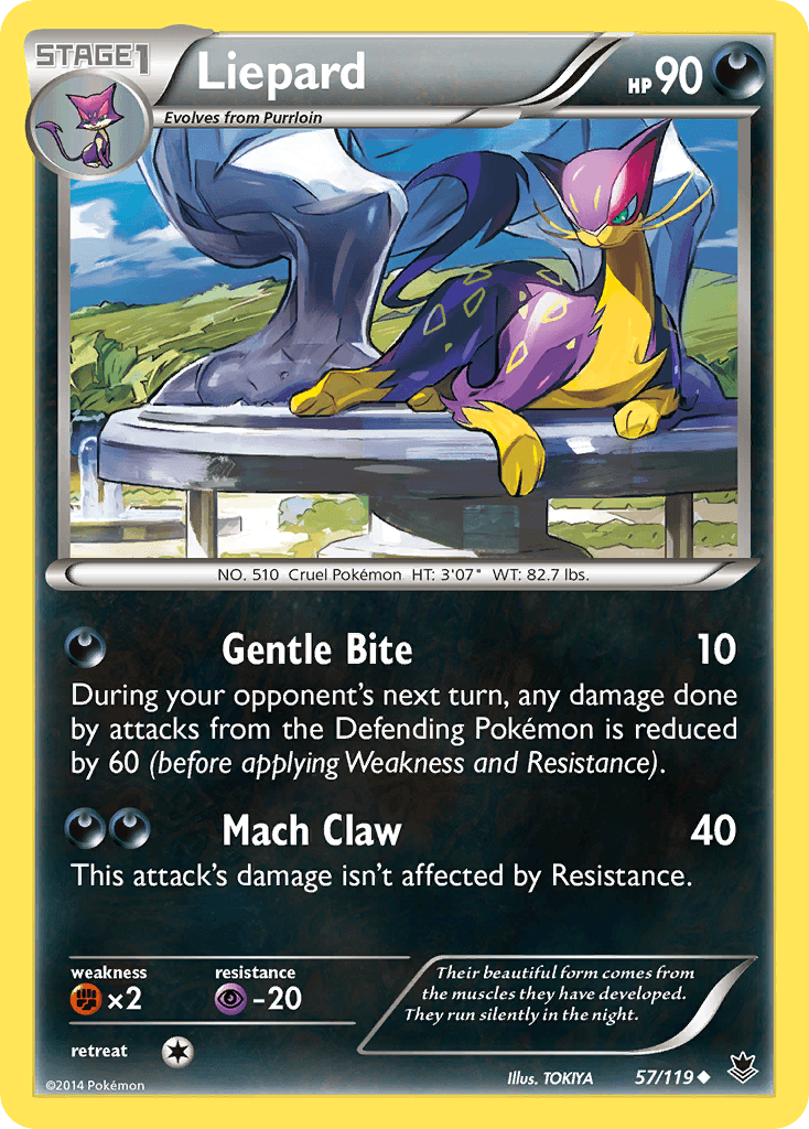 Liepard, carta 57 de Phantom Forces