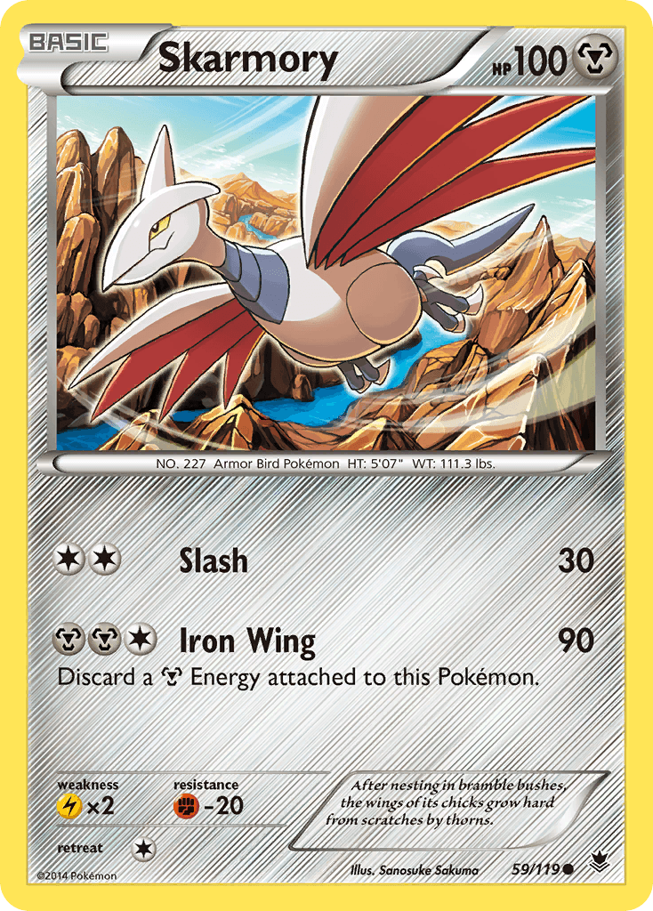 Skarmory, carta 59 de Phantom Forces