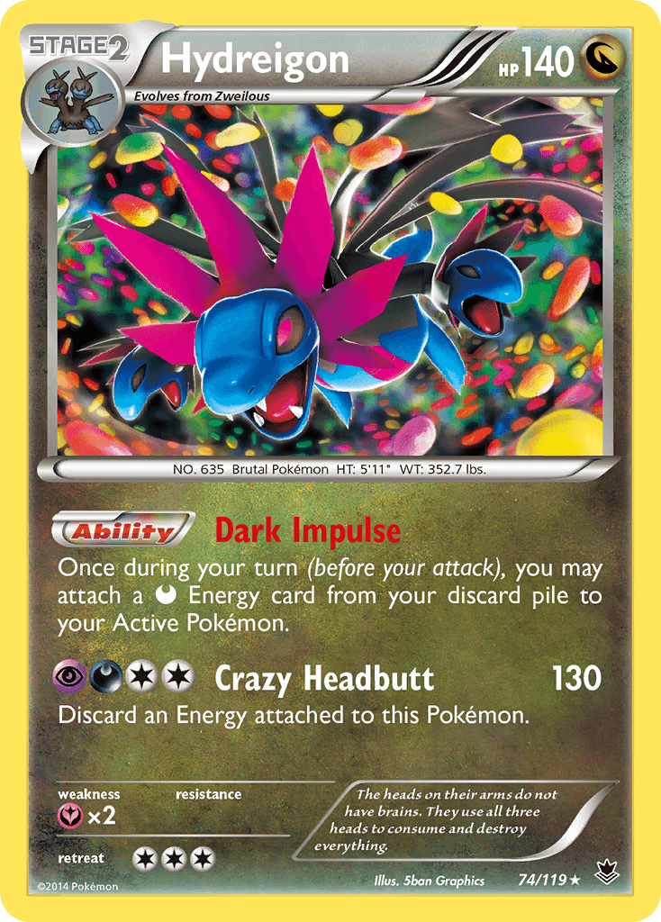Hydreigon, carta 74 de Phantom Forces